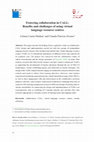 Research paper thumbnail of Fostering collaboration in CALL: Benefits and challenges of using virtual language resource centres