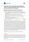 Research paper thumbnail of Comparison between Exhaustive and Equilibrium Extraction Using Different SPE Sorbents and Sol-Gel Carbowax 20M Coated FPSE Media