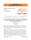 Research paper thumbnail of Voices from student teachers in New York: The persistence of a subtractive experience of the edTPA as a licensure exam for initial certification