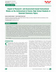 Research paper thumbnail of Impact of Research- and Assessment-based Instructional Modes on the Achievement of Senior High School Students in Selected Chemistry Topics