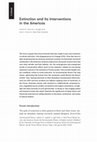 Research paper thumbnail of Extinction and Its Interventions in the Americas