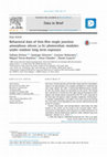 Research paper thumbnail of Behavioral data of thin-film single junction amorphous silicon (a-Si) photovoltaic modules under outdoor long term exposure