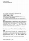 Research paper thumbnail of Herramientas de Simulación para Sistemas Fotovoltaicos en Ingeniería