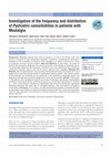 Research paper thumbnail of Investigation of the frequency and distribution of Pychiatric comorbidities in patients with Mastalgia