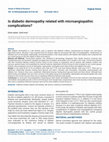 Research paper thumbnail of Is diabetic dermopathy related with microangiopathic complications?