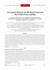 Research paper thumbnail of Association Between the Rh Blood Group and the Covid-19 Susceptibility