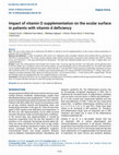 Research paper thumbnail of Impact of vitamin D supplementation on the ocular surface in patients with vitamin d deficiency