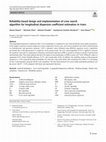 Research paper thumbnail of Reliability-based design and implementation of crow search algorithm for longitudinal dispersion coefficient estimation in rivers