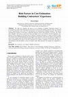 Research paper thumbnail of Risk Factors in Cost Estimation: Building Contractors’ Experience