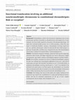 Research paper thumbnail of Insertional translocation involving an additional nonchromothriptic chromosome in constitutional chromothripsis: Rule or exception?