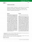 Research paper thumbnail of Fontan pulsátil: Oclusión transcatéter de la arteria pulmonar permeable: Seguimiento a mediano plazo