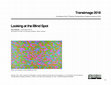 Research paper thumbnail of Looking at the Blindspot: Towards a Material Hermeneutics of the Apparatus