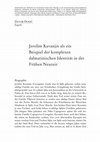 Research paper thumbnail of Jerolim Kavanjin als ein Beispiel der komplexen dalmatinischen Identität in der Frühen Neuzeit