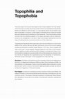 Research paper thumbnail of Topophilia and Topophobia