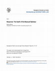 Research paper thumbnail of Response: The Death of the Bisexual Saboteur