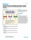 Research paper thumbnail of Feminicide and counterdata production: Activist efforts to monitor and challenge gender-related violence