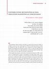 Research paper thumbnail of Contribuciones metodológicas para creaciones radiofónicas comunitarias