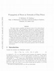 Research paper thumbnail of Propagation of Waves in Networks of Thin Fibers