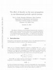 Research paper thumbnail of The effect of disorder on the wave propagation in one-dimensional periodic optical systems