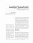 Research paper thumbnail of Sistema de Justicia Juvenil en la Provincia de Buenos Aires, Argentina y métodos de evaluación