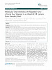 Research paper thumbnail of Molecular characteristics of Hepatitis B and chronic liver disease in a cohort of HB carriers from Bamako, Mali