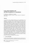 Research paper thumbnail of Large eddy simulation and the filtered equation of a contaminant