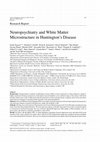 Research paper thumbnail of Neuropsychiatry and White Matter Microstructure in Huntington’s Disease