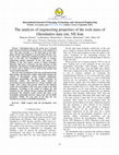 Research paper thumbnail of The analysis of engineering properties of the rock mass of Ghordanloo dam site, NE Iran