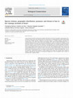 Research paper thumbnail of Species richness, geographic distribution, pressures, and threats to bats in the Caatinga drylands of Brazil