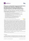 Research paper thumbnail of Comparison of Potentially Inappropriate Medications for People with Dementia at Admission and Discharge during An Unplanned Admission to Hospital: Results from the SMS Dementia Study