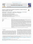 Research paper thumbnail of Frequency of MRI-detected peripheral osteoarthritis in athletes during the Summer Olympics in Rio 2016