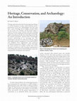 Research paper thumbnail of Heritage, conservation, and archaeology: An introduction