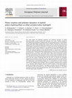 Research paper thumbnail of Water sorption and polymer dynamics in hybrid poly(2-hydroxyethyl-co-ethyl acrylate)/silica hydrogels