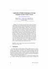 Research paper thumbnail of Application of Mobile Technologies in Foreign Language Learners’ Project Activity