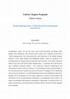 Research paper thumbnail of Call for Chapter Proposals Edited volume