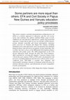 Research paper thumbnail of Some Partners Are More Equal than Others: EFA and Civil Society in Papua New Guinea and Vanuatu Education Policy Processes