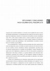 Research paper thumbnail of Reflexiones y conclusiones hacia Colombia en el posconflicto