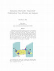 Research paper thumbnail of Estimation of the Earth's "Unperturbed" Perihelion from Times of Solstices and Equinoxes