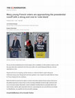 Research paper thumbnail of Many young French voters are approaching the presidential runoff with a shrug and vow to ‘vote blank’