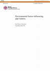 Research paper thumbnail of Environmental factors influencing pipe failures