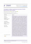 Research paper thumbnail of Investigation reading comprehension processes of fourth grade primary school students