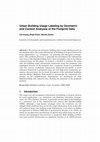 Research paper thumbnail of Urban building usage labeling by geometric and context analyses of the footprint data