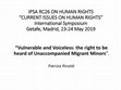 Research paper thumbnail of Vulnerable and Voiceless: the right to be heard of Unaccompanied Migrant Minors