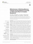 Research paper thumbnail of Effectiveness of Working Memory Training among Subjects Currently on Sick Leave Due to Complex Symptoms