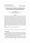 Research paper thumbnail of The mediating effect of agility at relationship between market orientation and marketing performance