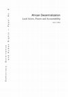 Research paper thumbnail of FOR SOCIAL DEVELOPMENT African Decentralization Local Actors, Powers and Accountability