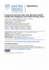 Research paper thumbnail of Long-term outcomes after near-infrared sentinel lymph node mapping in non-small cell lung cancer