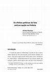 Research paper thumbnail of Os efeitos políticos da luta anticorrupção na Polônia [Trad. Lucas Batista Pilau e Juliane Sant'Ana Bento]