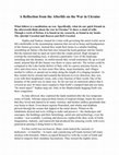 Research paper thumbnail of A Reflection from the Afterlife on the War in Ukraine