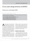 Research paper thumbnail of Curso sobre Alergia Alimentar da EAACI